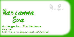 marianna eva business card